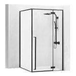 Rea - cabine de douche fargo 100x80 black mat Rea - cabine de douche fargo 100x80 black mat