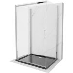 Cabine de douche mexen omega 3 parois, coulissante 110 x 80 cm, transparent, chromé + bac plat - 825 ... Cabine de douche mexen omega 3 parois, coulissante 110 x 80 cm, transparent, chromé + bac plat - 825 ...