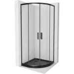Cabine de douche mexen rio semi - circulaire 90 x 90 cm, transparent, noir + receveur flat, noir - 863 ... Cabine de douche mexen rio semi - circulaire 90 x 90 cm, transparent, noir + receveur flat, noir - 863 ...