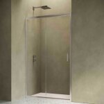 Siro - cabine de douche pour niche 100 cm 1 porte coulissante Siro - cabine de douche pour niche 100 cm 1 porte coulissante