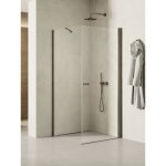 Cabine de douche pivotante 100x80 cm inox brossé antilles gunmetal brushed - inox brossé Cabine de douche pivotante 100x80 cm inox brossé antilles gunmetal brushed - inox brossé