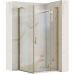 Rea - cabine de douche hugo gold brush 80x90 Rea - cabine de douche hugo gold brush 80x90