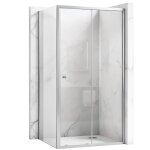 Cabine de douche rea primo slide 140x90 chrome