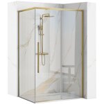 Cabine de douche rea solar 100x80 brush gold