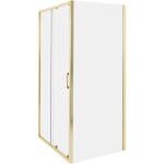 Beliani - cabine de douche en verre tremp 80 x 100 x 185 cm 1 porte dor yoro