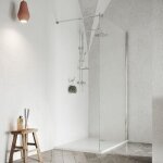 Cabine de douche verre tremp� transparent de 8 mm 100x190cm walk in