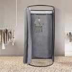 Cabine d'essayage simple au sol 95 x 100 x 200 cm, cabine d'essayage pour magasin de v�tements, vestiaire ...