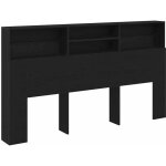 Cabinet de t�te de lit ch�ne noir 180 x 19 x 103. 5 cm vidaxl