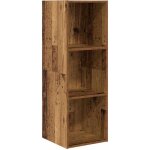 Cabinet tv?banc tv?armoire tv bois ancien 37 x 37 x 107 cm bois d'ing�nierie cfw174789