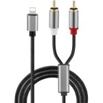 Cble adaptateur secteur rca pour iphone, cble lightning vers rca pour iphone, ipad, tablette, adaptateur ...