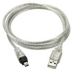 Cble adaptateur usb mle vers firewire ieee 1394 4 broches ilink cble 1394 pour sony
