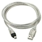 C�ble adaptateur usb m�le vers firewire ieee 1394 4 broches ilink c�ble 1394 pour sony