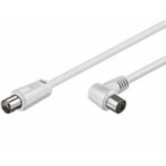 C�ble d'antenne droit + coud� m�le / femelle 75 ohms