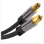 C�ble audio num�rique optique 2 m pour home cin�ma, ps4, xbox