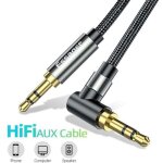 C�ble audio st�r�o jack vers jack, 3, 5 mm m�le vers 3, 5 mm femelle, c�ble auxiliaire en nylon tress� ...