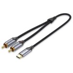 C�ble audio vention usb - c vers 2 rca m�les, 2 m