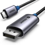 Câble audio vidéo usb - c - displayport 8k hdr hdcp2. 3 earc 1m gris Câble audio vidéo usb - c - displayport 8k hdr hdcp2. 3 earc 1m gris
