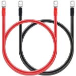 C�ble de batterie, 100cm c�bles d'onduleur de batterie, c�ble de batterie automatique 16mm� 5awg 12v ...