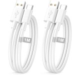 C�ble de chargeur usb c 1m / 2 pack pour iphone 16 15 t�l�phone portable type c c�ble de charge rapide ...