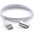 C�ble chargeur usb pour iphone 4 / 4s / 3g / 3gs, 1m blanc - charge rapide et durable