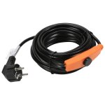 Câble chauffant câble antigel traçage de tuyaux autorégulant avec thermostat 8m 128w Câble chauffant câble antigel traçage de tuyaux autorégulant avec thermostat 8m 128w