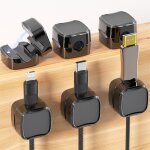 Aougo - cable clips support de câble, attache - câble magnétique, clips câble organisateur bureau, clip ... Aougo - cable clips support de câble, attache - câble magnétique, clips câble organisateur bureau, clip ...
