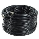 C�ble coaxial - professionnel - 50m - connecteurs bnc - alimentation dc - cam�ras de s�curit�