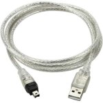 C�ble de cordon d?adaptateur usb m�le vers firewire ieee 1394. 4 broches m�les ilink pour sony dcr - ...