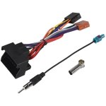 C�ble de faisceau c�blage d'alimentation iso audio st�r�o voiture pour 207 307 407 adaptateur d'antenne ...