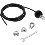 Cble de gym - 3m - cble en acier gain pour appareil de fitness - cble en acier pour appareils de ...