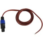 C�ble de haut - parleur speakon � extr�mit� ouverte nu, cordon connexion d'amplificateur audio pour dj ...
