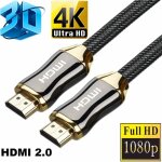 C�ble hdmi 4k 2m - c�ble hdmi 2. 0 professionnel en nylon tress� ultra hd 2160p 4k 3d full hd - laoa