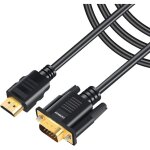 C�ble hdmi vers vga de 1, 8 m - prise en charge 1080p - convertit le signal - connexion � un ordinateur ...