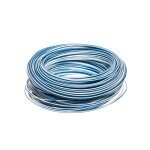 C�ble d'installation h05v - k 0, 75 bleu fonc� avec bande blanche 4510922 / 100m /