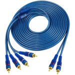 Cble d'interconnexion audio rca pour voiture, 2 canaux  4 canaux rca audio voiture y splitter adaptateur ...