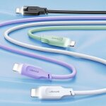 C�ble lightning usams 1, 2 m charge rapide violet
