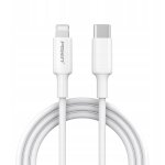Cable lightning / usb c pour iphone apple charge rapide 25cm pisen court