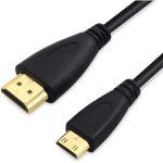 C�ble mini hdmi vers hdmi haute vitesse prenant en charge ethernet, 3d, 4k et retour audio pour hdtv ...