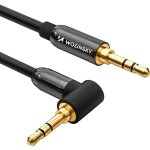 Cble auxiliaire wozinsky coud (mle - mle) mini - jack 1, 5 m noir
