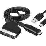 C�ble p�ritel vers hdmi, convertisseur tout en un p�ritel vers hdmi, convertisseur audio vid�o p�ritel ...