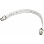 C�ble plat passe fen�tre tnt sat parabole terrestre - marque - mod�le - blanc - 20cm - fiche f femelle ...