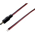 C�ble de raccordement basse tension tru components 1582290 dc m�le - extr�mit�(s) ouverte(s) 3. 5 mm ...
