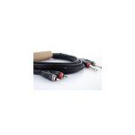 C�ble de raccordement cordial 14841 jack / cinch - rca audio [2x jack m�le 6, 3 mm (mono) - 2x cinch ...
