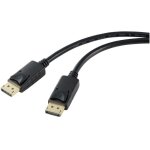 C�ble de raccordement trywise displayport fiche m�le displayport, fiche m�le displayport 1. 00 m noir ...