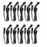 Cable rallonge, 10 pack, pour spots led encastrables, etanche ip67, 1m / 3. 3ft, 2pin, avec connecteurs ...