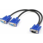 C�ble r�partiteur vga double moniteur vga c�ble y 1 m�le � 2 femelle adaptateur convertisseur c�ble vid�o ...