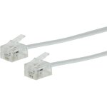 Cable rj11 plat mle / mle blanc 10 mtres
