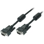 Cable d - sub 15pin hd prise male des deux cotes 15m - noir