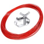 Cble tendeur bche piscine et treuil, 30m sangle bache piscine fixe fil et cliquet tendeur de cble ...