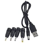 C�ble universel dc vers usb 2. 0 2. 5 3. 0 4. 0 5. 5 5 en 1 multi chargeur de charge